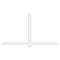 Ekena Millwork Eugene Architectural Grade PVC Gable Bracket, 84"W x 45 1/2"H x 2"D x 4"F, 13/12 Pitch GBP084X46X0204EUG00 - alternate 2
